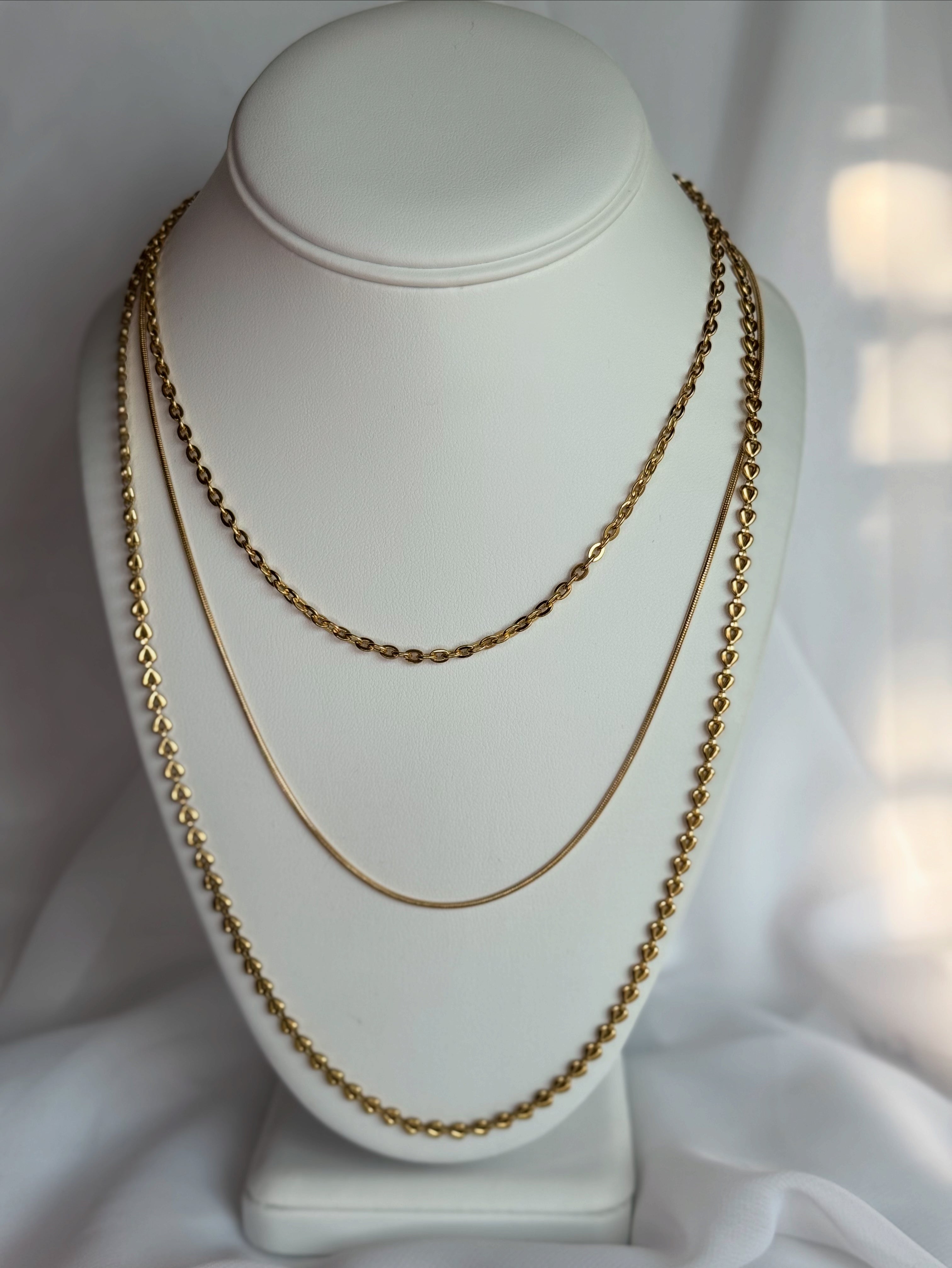 Gold Short to Long Layered Necklace