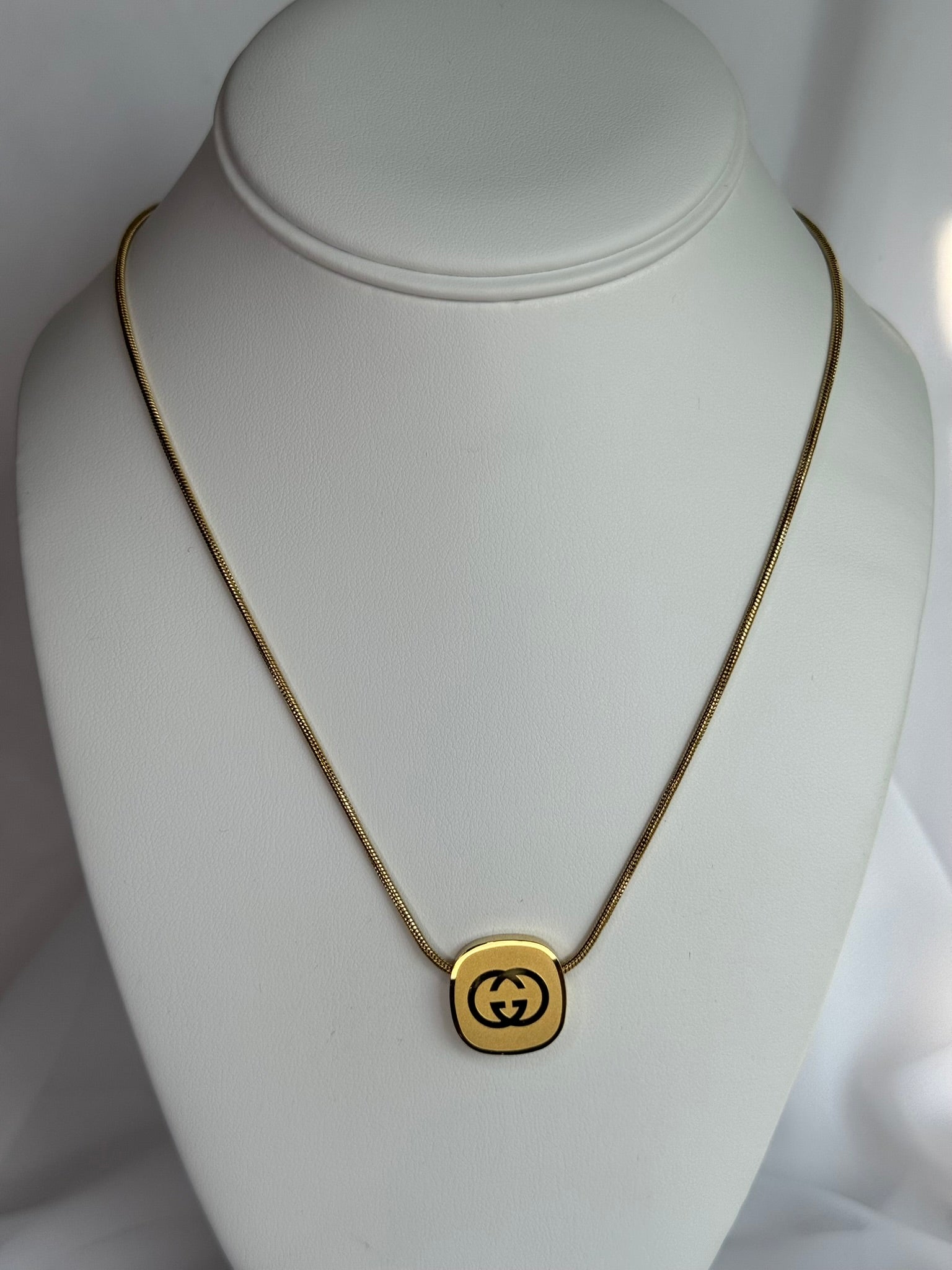 Gold GG Pendant Necklace