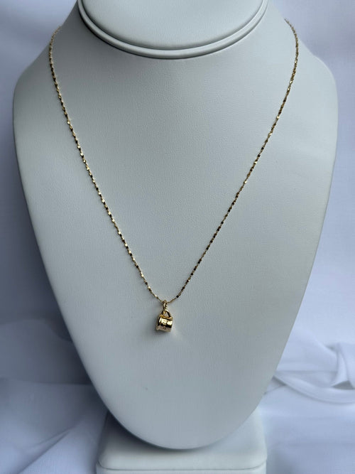 Dainty Gold Coffee Mug Pendant Necklace